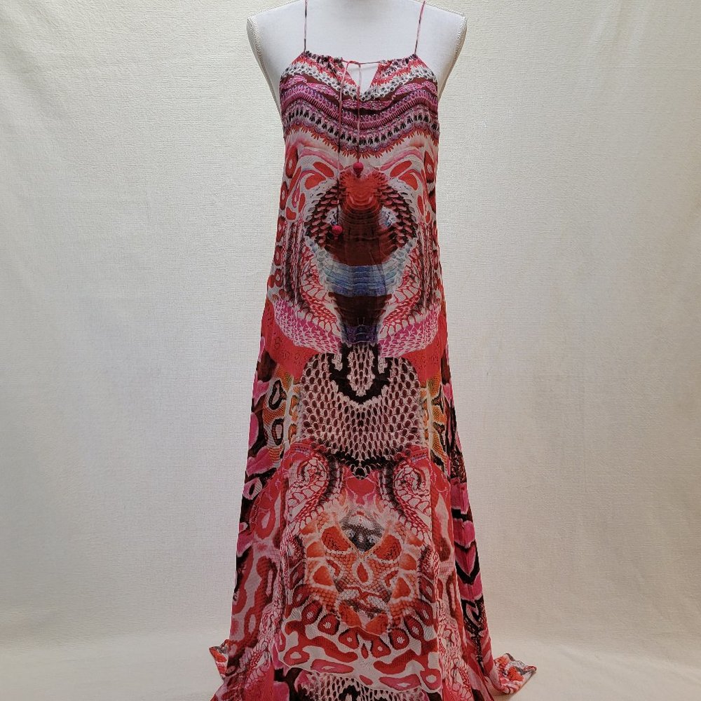 Shahida Parides Python Halter Maxi Dress - Picture 2 of 16